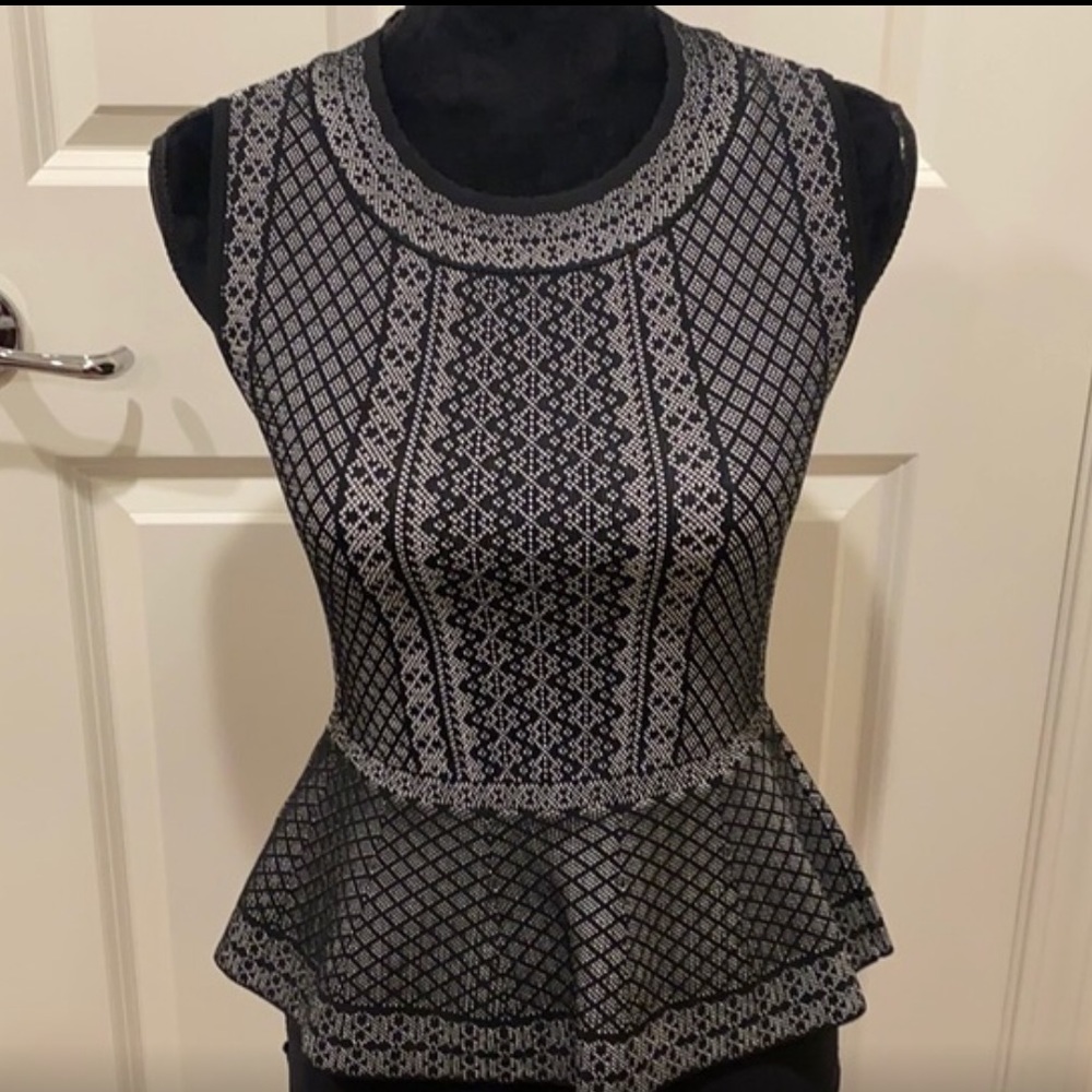 BCBG Peplum Top